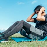 流山スポーツフィールドで運動