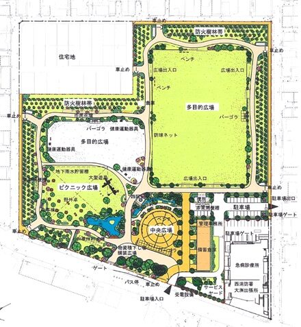大洲防災公園：河川敷の特性を活かした災害対応型公園（市川市）